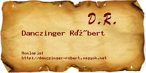 Danczinger Róbert névjegykártya